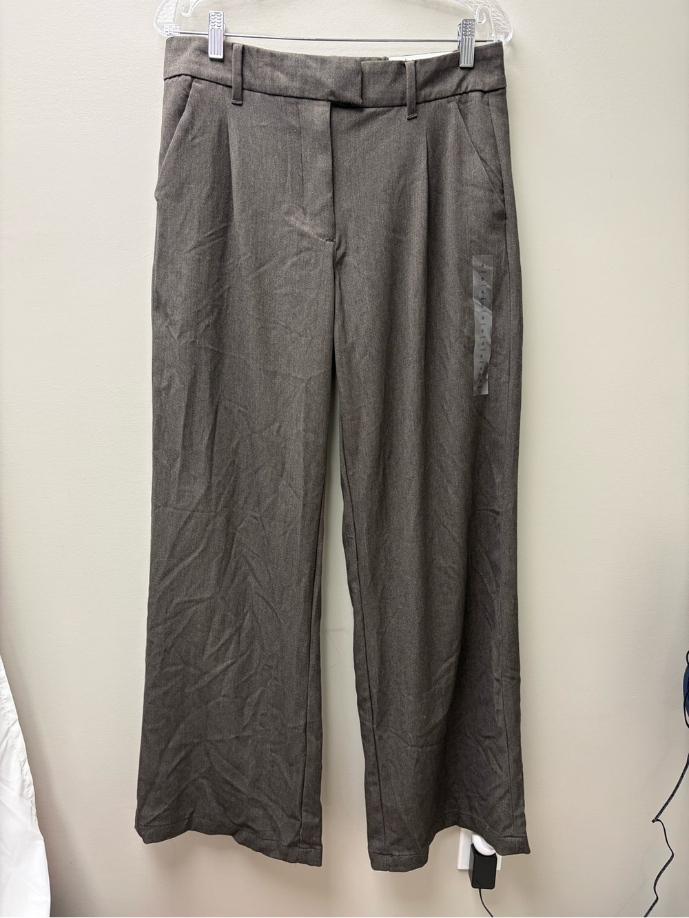 American Eagle Women’s Grey Wide Leg Trousers